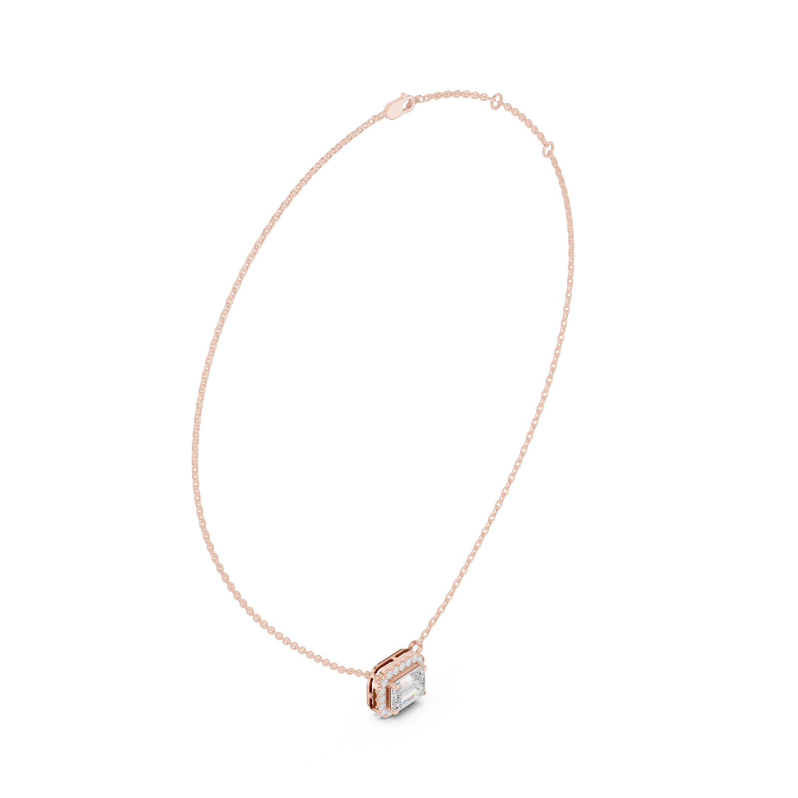  Rose Gold Celestial Orbit Pendant Left View