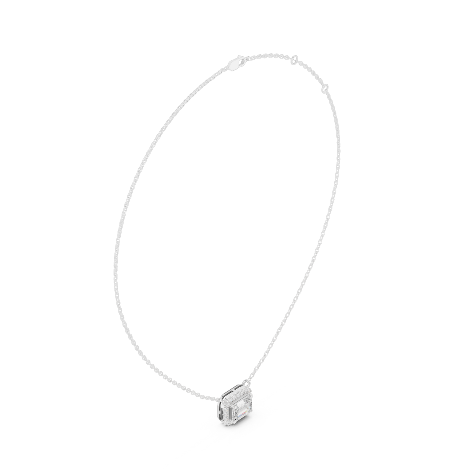  White Gold Celestial Orbit Pendant Left View