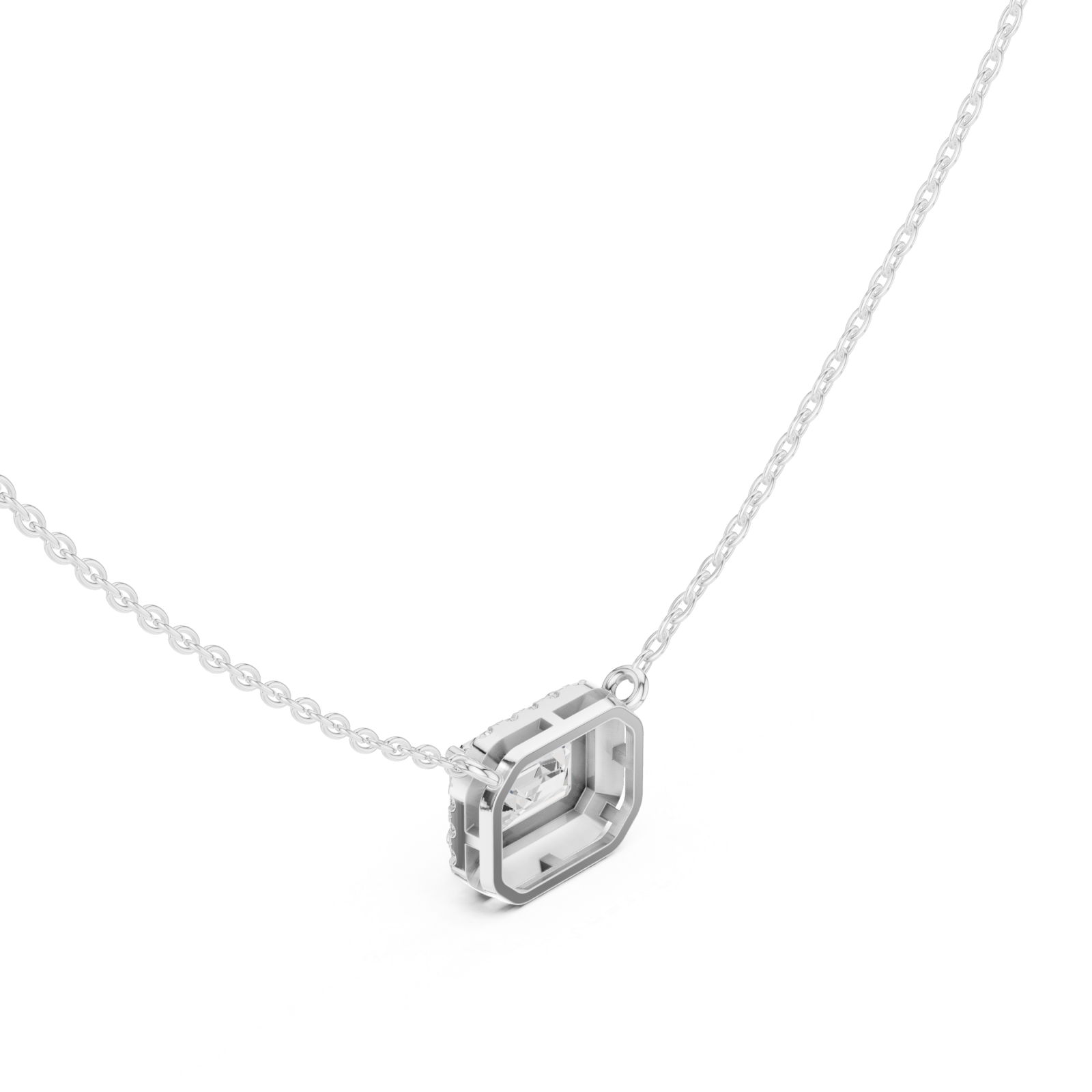  White Gold Celestial Orbit Pendant Right View