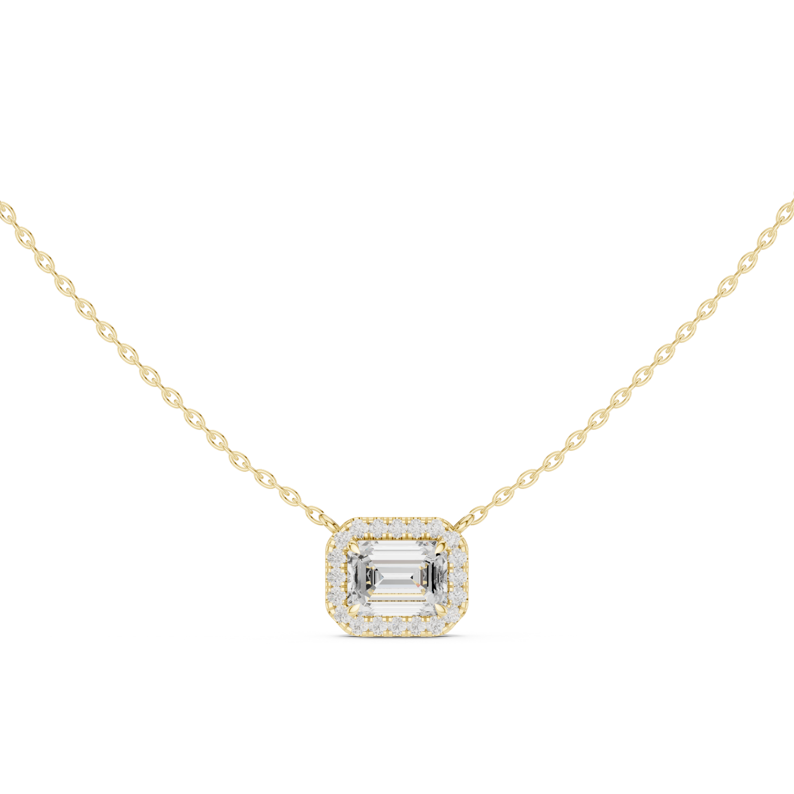  Gold Celestial Orbit Pendant Front View