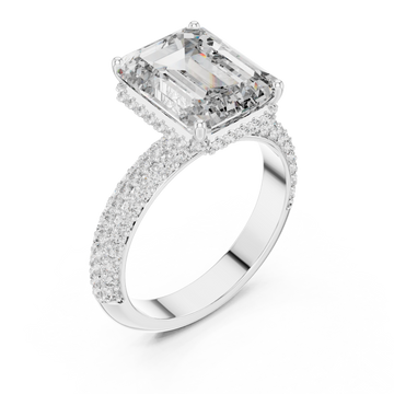  White Gold Starlit Majesty Statement Ring Right View