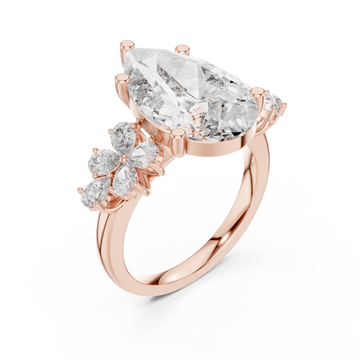  Rose Gold Ethereal Garden Promise Solitaire Ring Right View