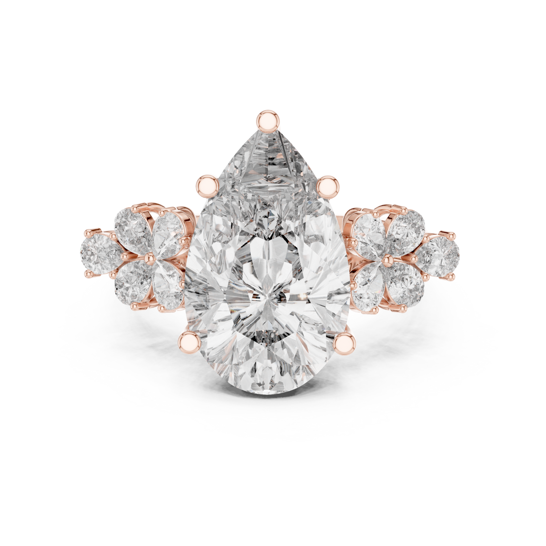  Rose Gold Ethereal Garden Promise Solitaire Ring Right View