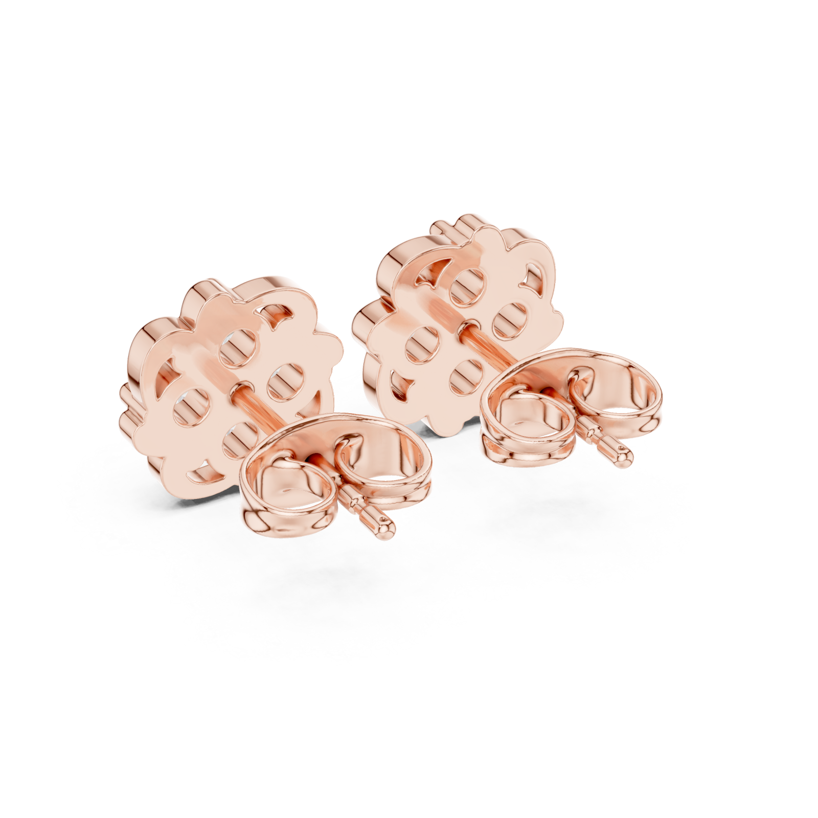  Rose Gold Opulent Vintage Radiance Studs Side View