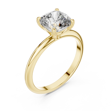 Gold Enchanted Whisper Classic Solitaire Band Right View