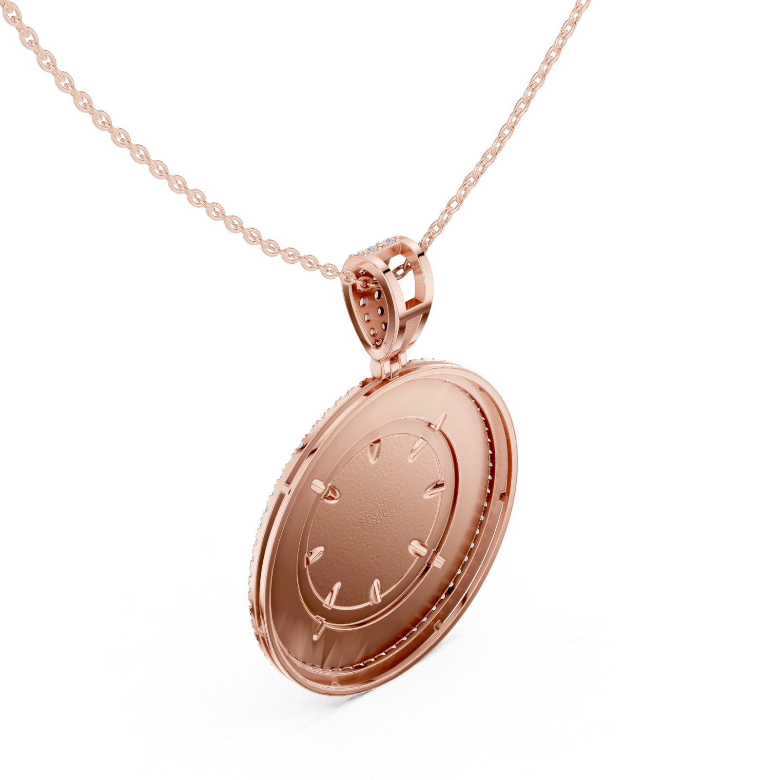  Rose Gold Celestial Glance Timeless Pendant Right View