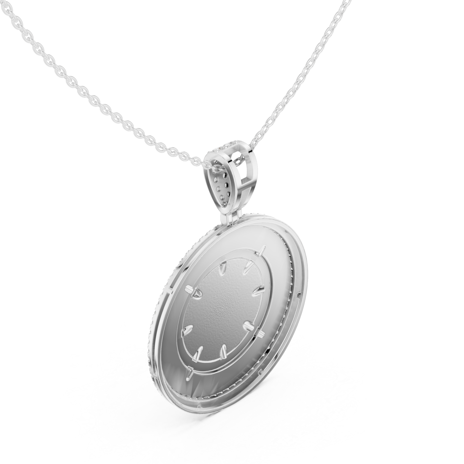  White Gold Celestial Glance Timeless Pendant Right View