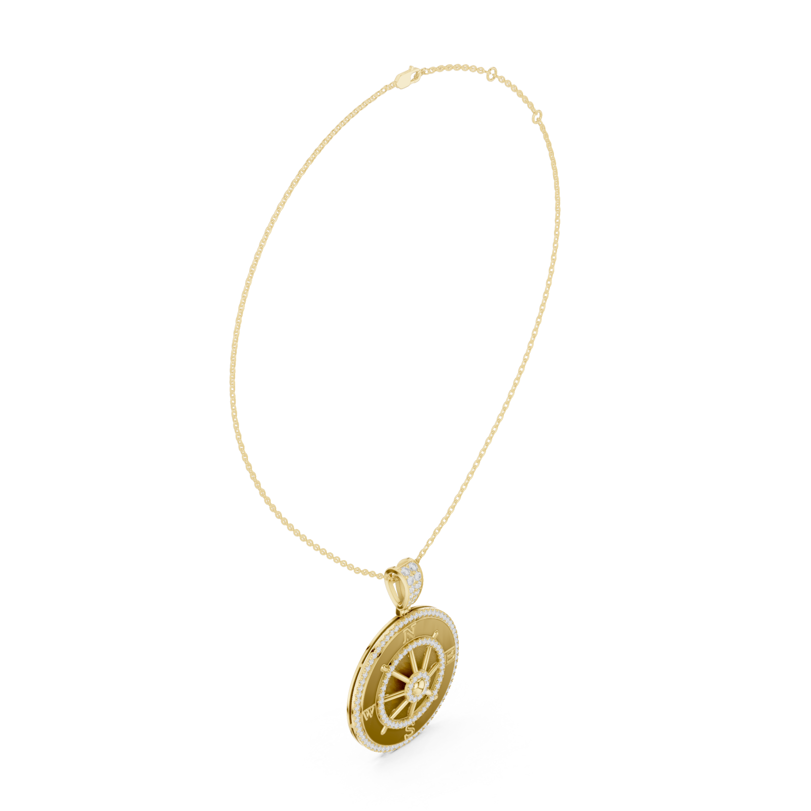 Gold Celestial Glance Timeless Pendant Left View