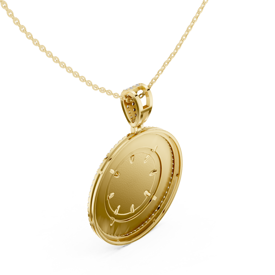 Gold Celestial Glance Timeless Pendant Right View