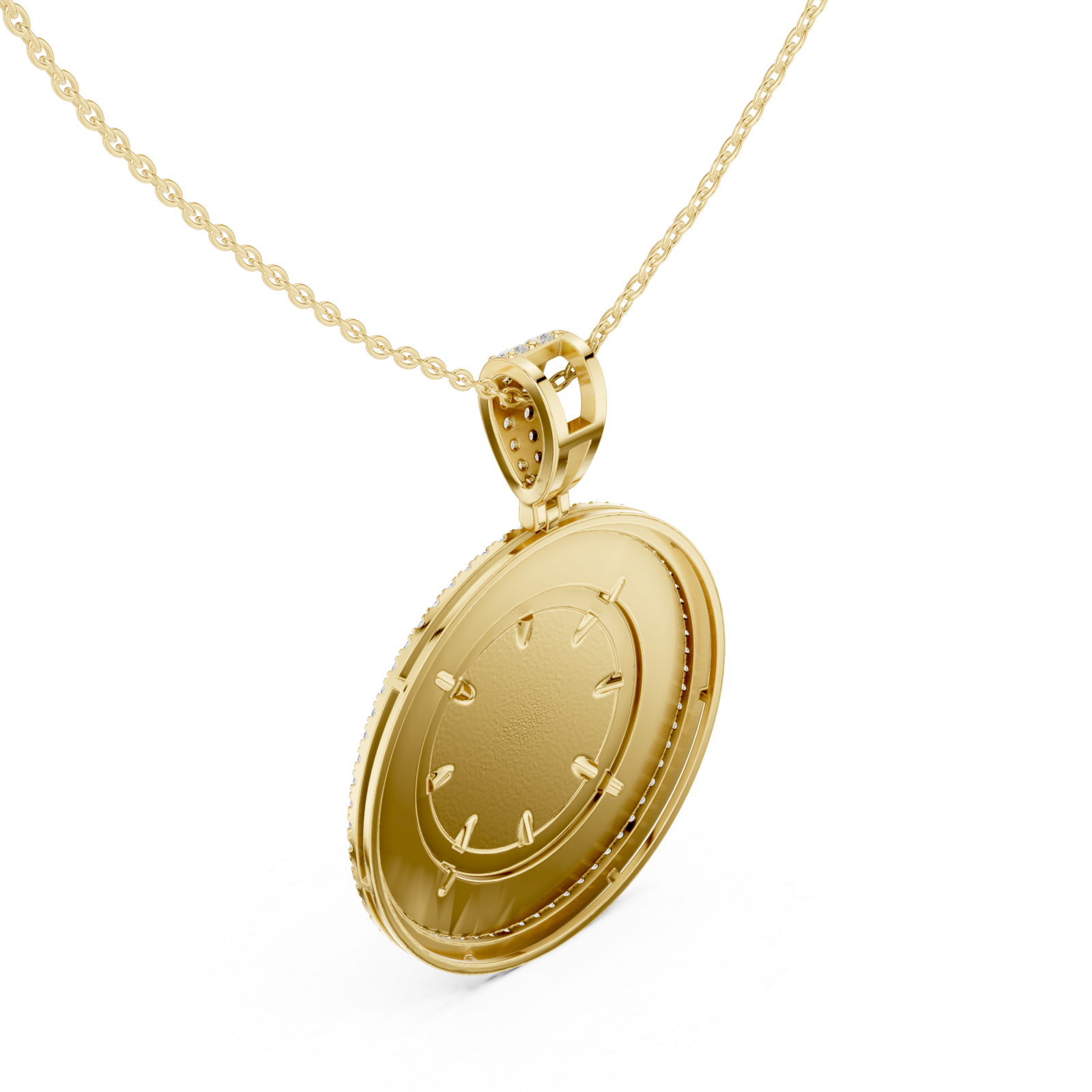 Gold Celestial Glance Timeless Pendant Right View