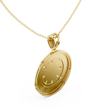 Gold Celestial Glance Timeless Pendant Right View