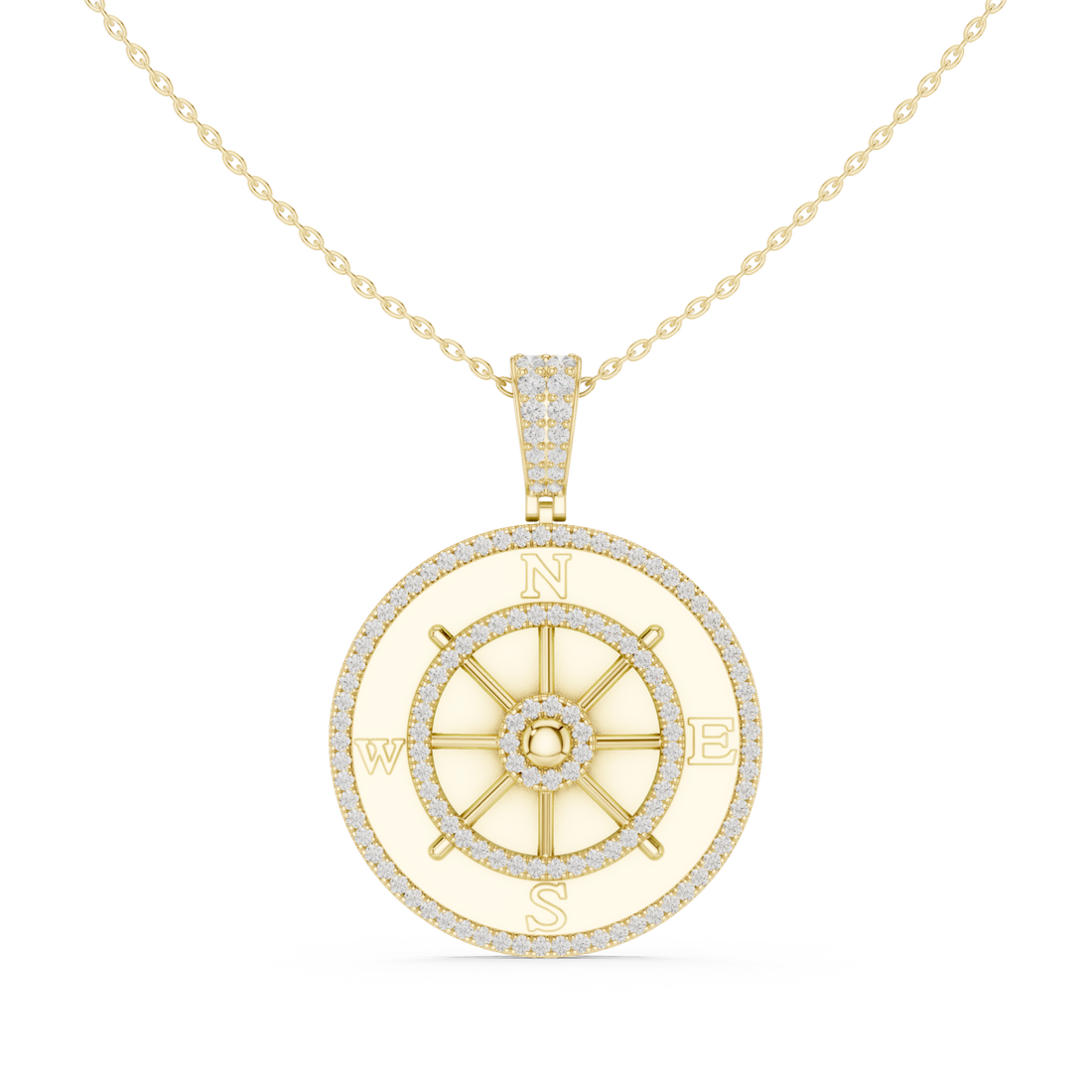 Gold Celestial Glance Timeless Pendant Right View