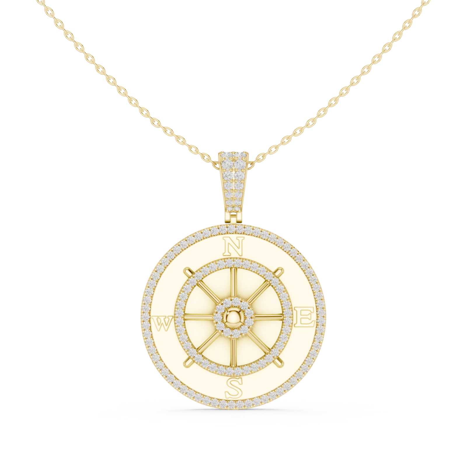  Gold Celestial Glance Timeless Pendant Front View