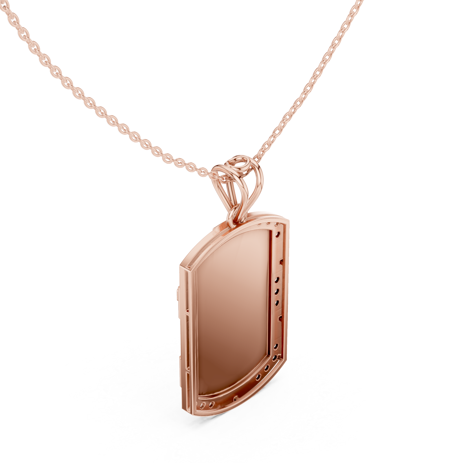  Rose Gold Eternal Horizon Arch Statement Pendant Right View