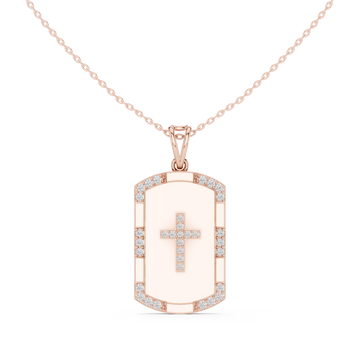  Rose Gold Eternal Horizon Arch Statement Pendant Front View