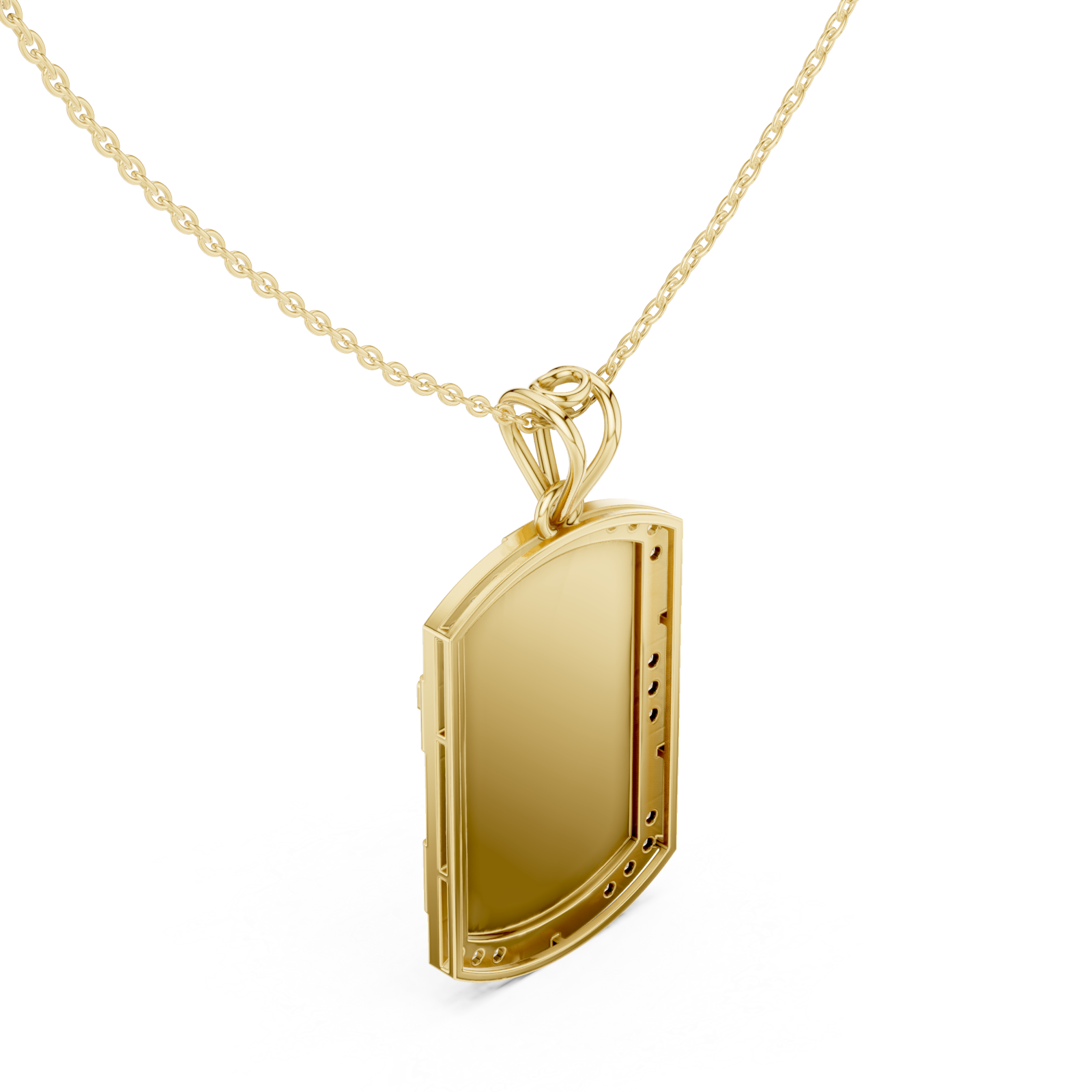 Gold Eternal Horizon Arch Statement Pendant Right View