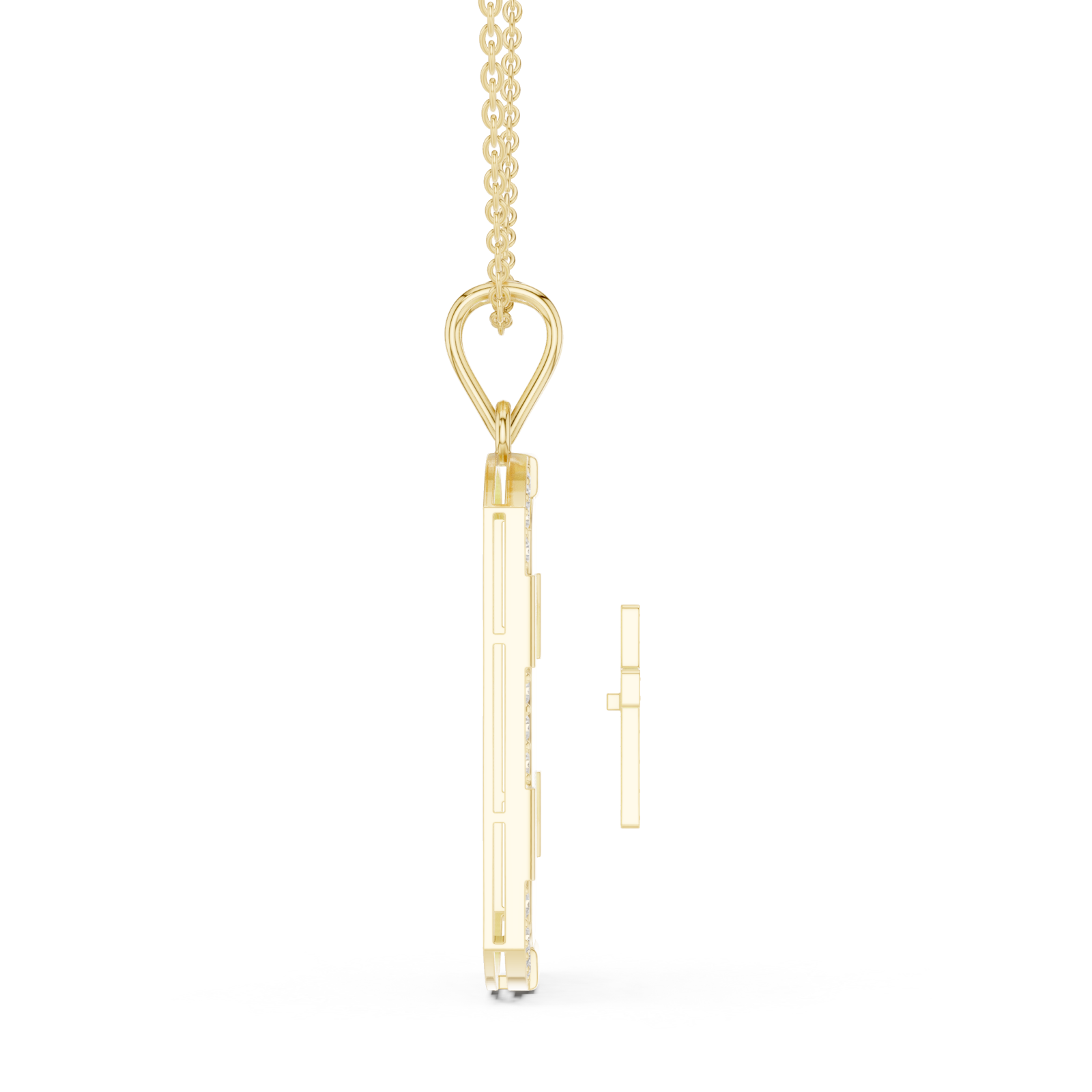  Gold Eternal Horizon Arch Statement Pendant Side View