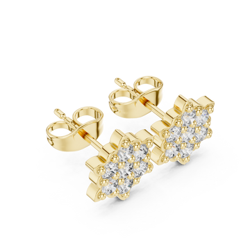 Gold Twilight Garden Sparkle Earrings Set Right View