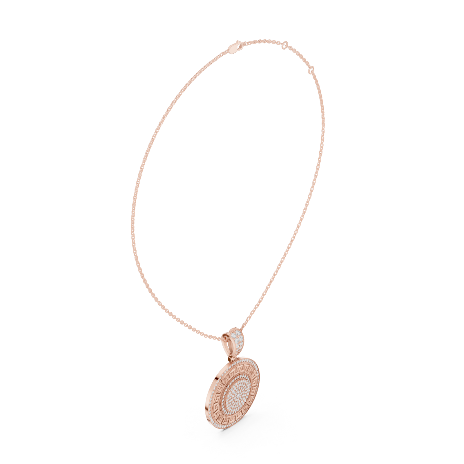  Rose Gold Celestial Harmony Signature Pendant Left View
