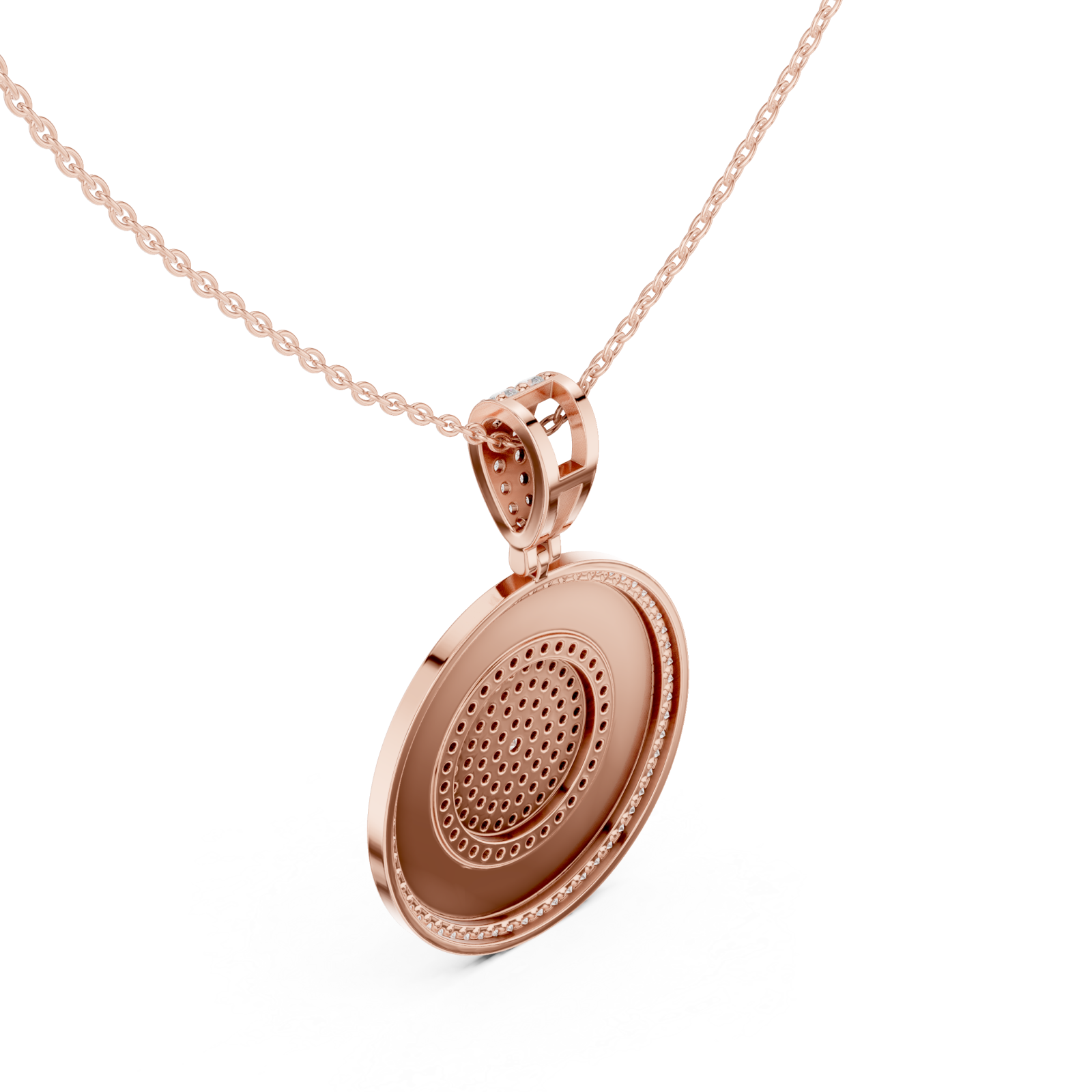  Rose Gold Celestial Harmony Signature Pendant Right View