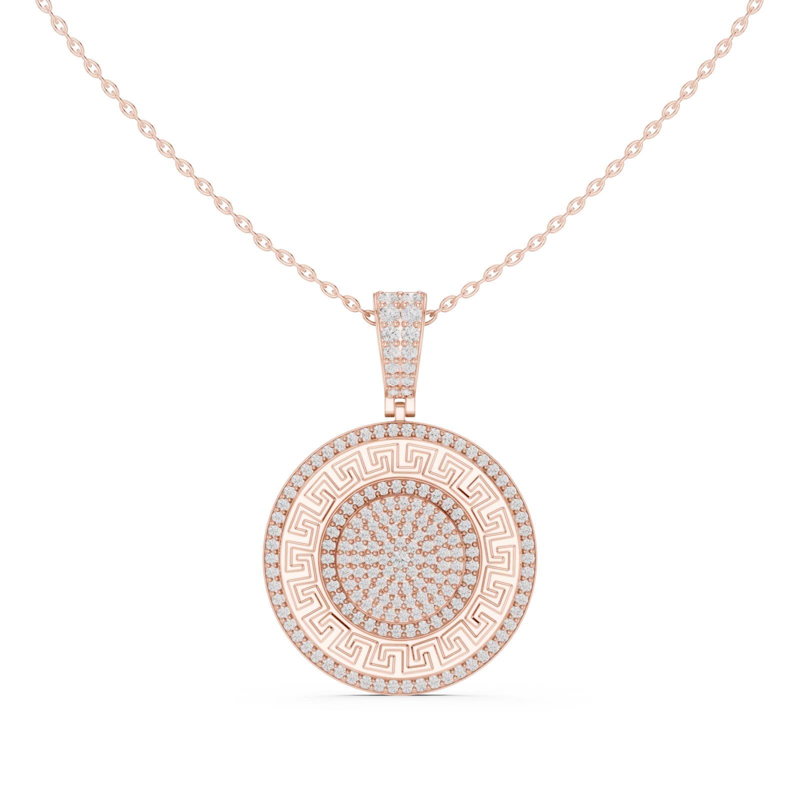  Rose Gold Celestial Harmony Signature Pendant Front View