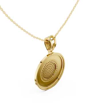 Gold Celestial Harmony Signature Pendant Right View