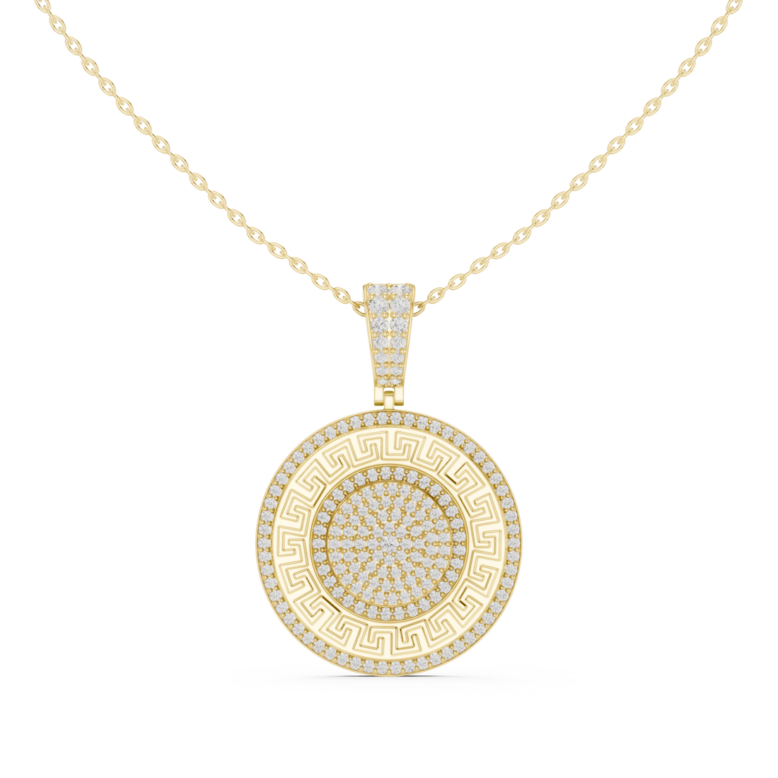 Gold Celestial Harmony Signature Pendant Right View