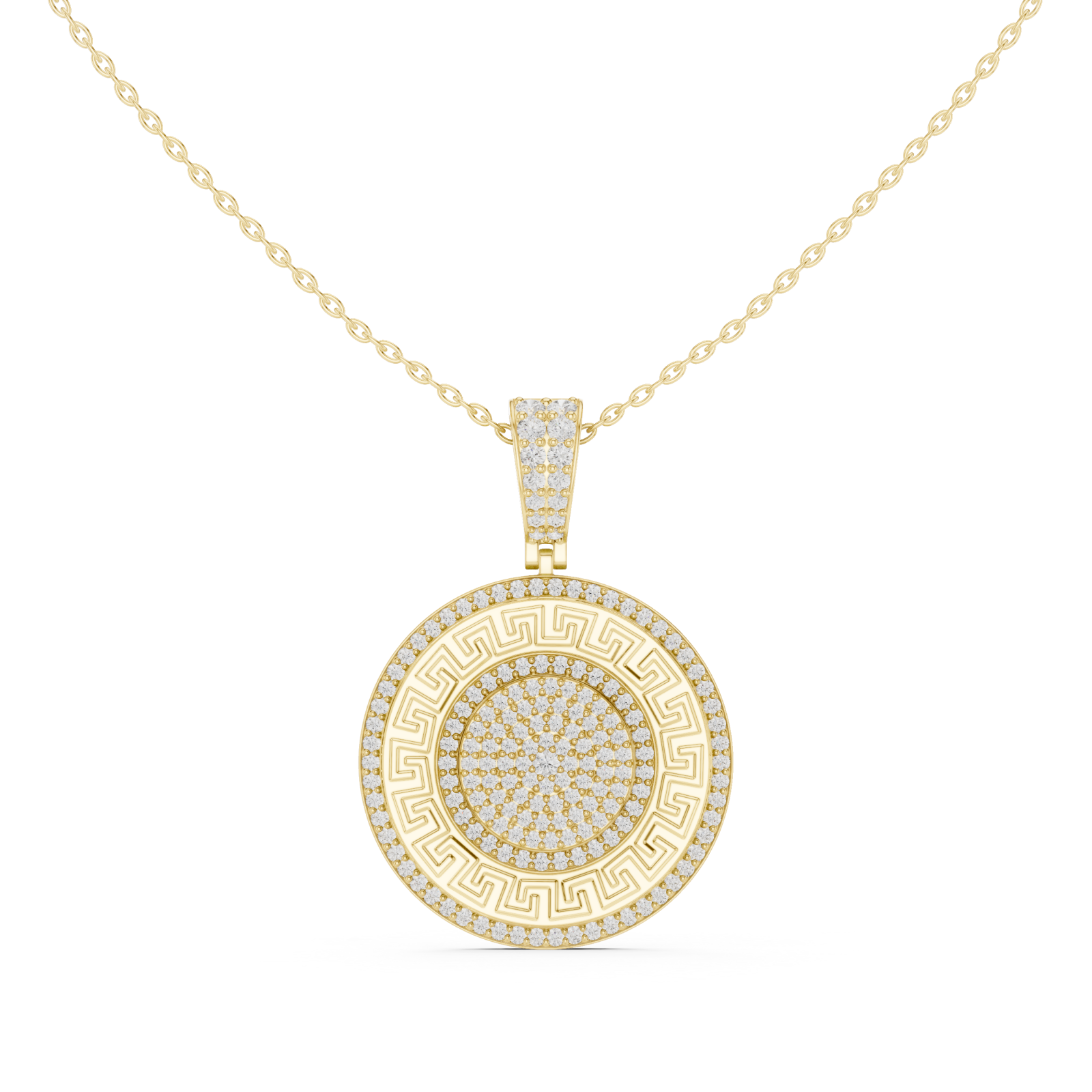  Gold Celestial Harmony Signature Pendant Front View