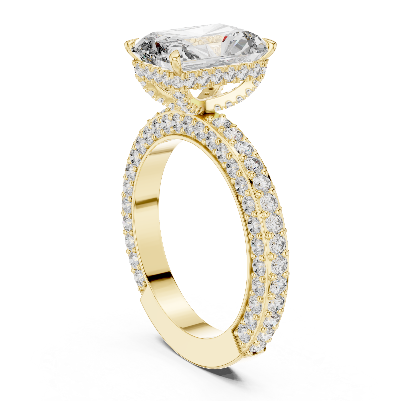  Gold Enchanted Promise Royal Aura Ring Left View