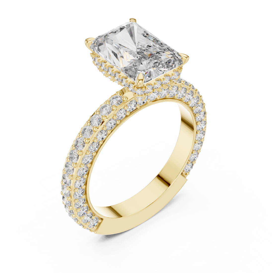 Gold Enchanted Promise Royal Aura Ring Right View
