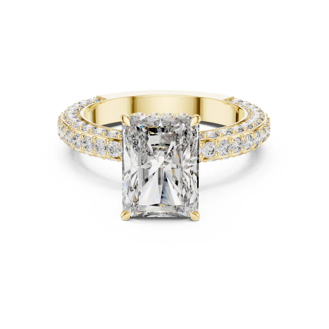 Gold Enchanted Promise Royal Aura Ring Right View