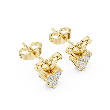 Gold Petite Radiant Blossom Earrings Right View