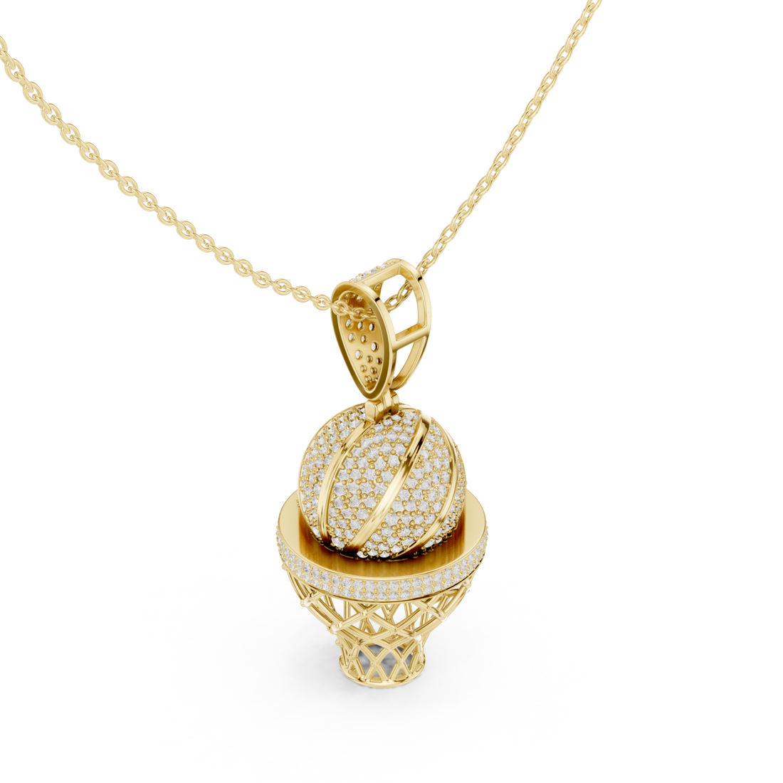 Gold Luminous Orb Delight Chain Necklace Right View
