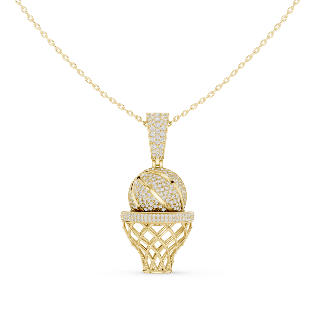 Gold Luminous Orb Delight Chain Necklace Right View