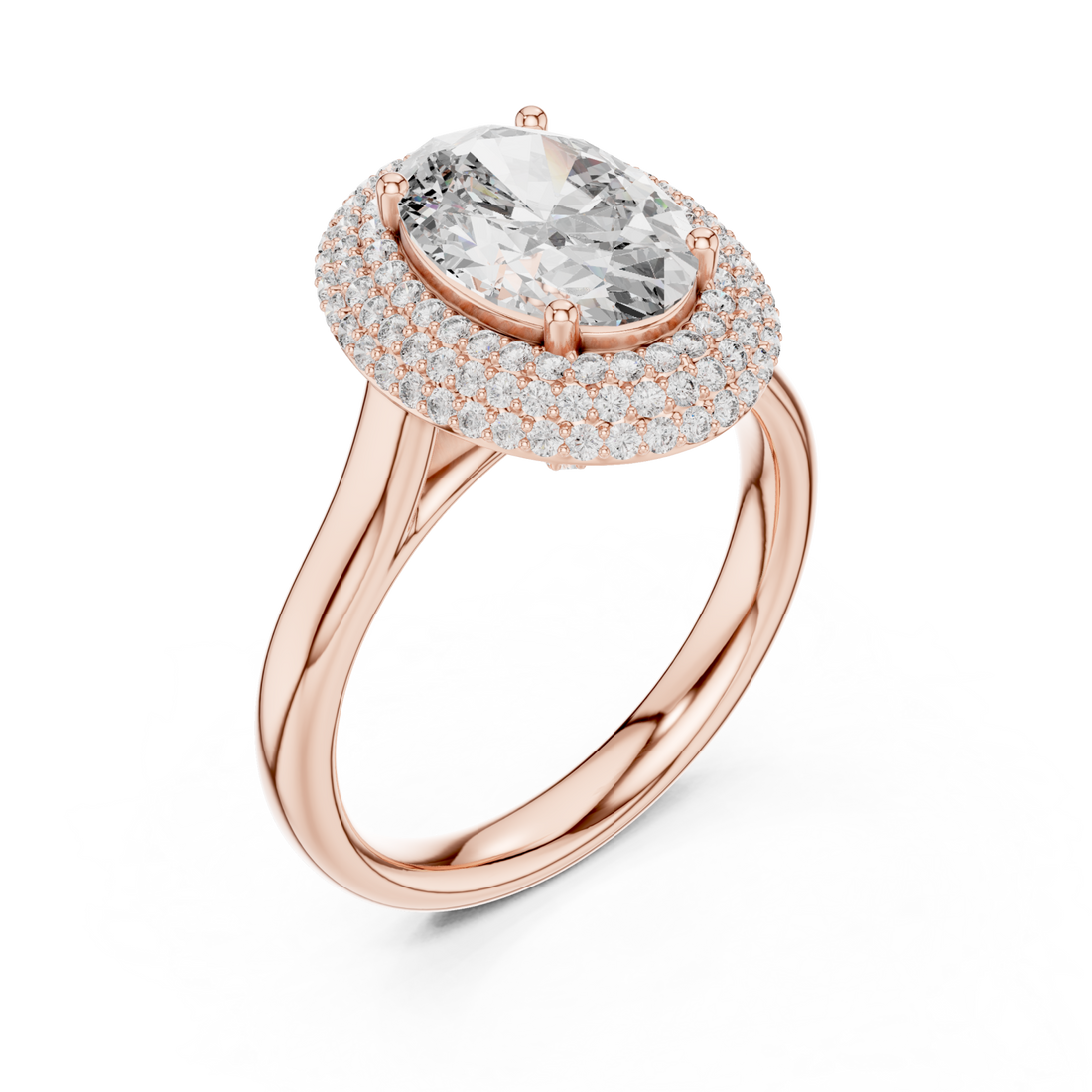  Rose Gold Infinite Horizon Elevation Statement Ring Right View