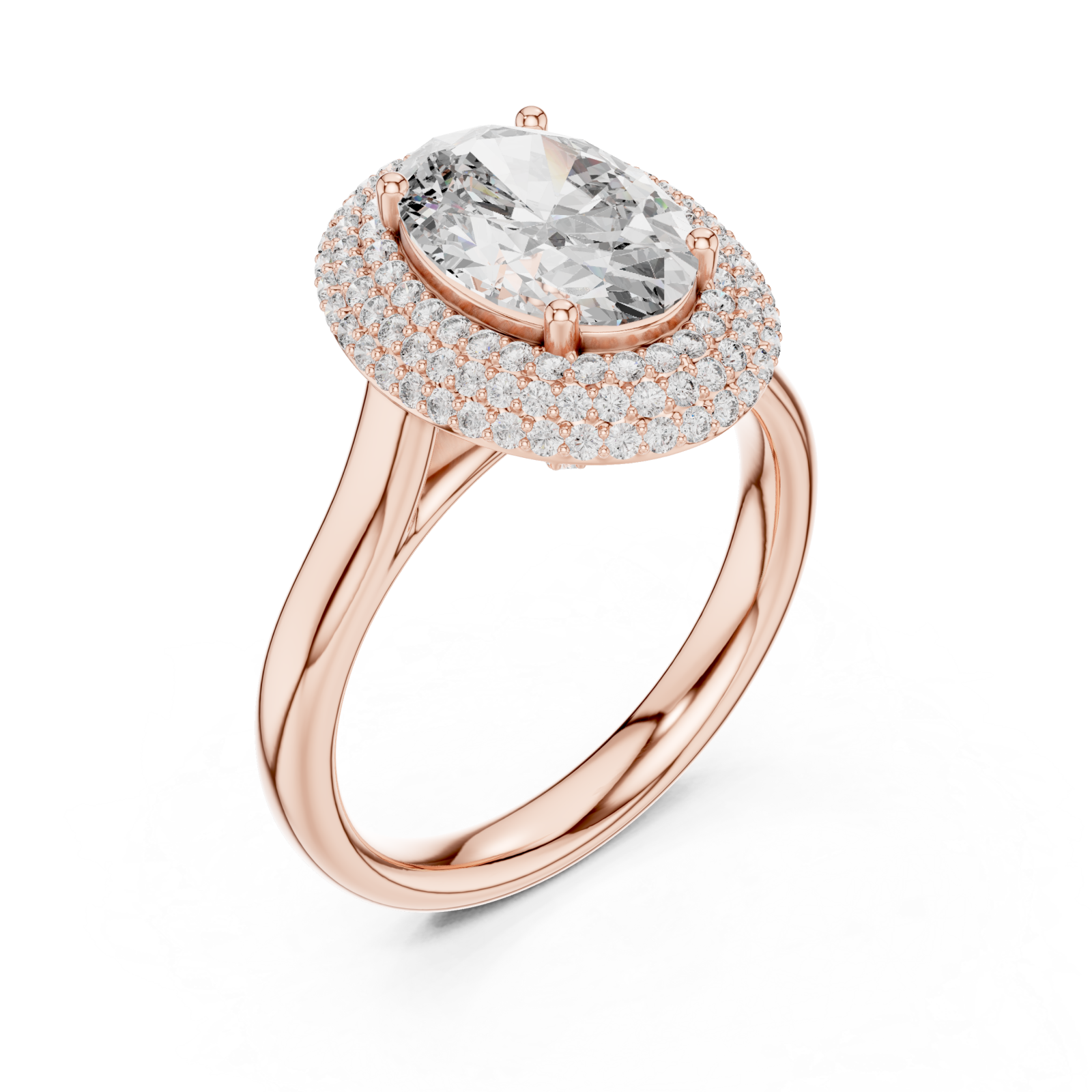  Rose Gold Infinite Horizon Elevation Statement Ring Right View