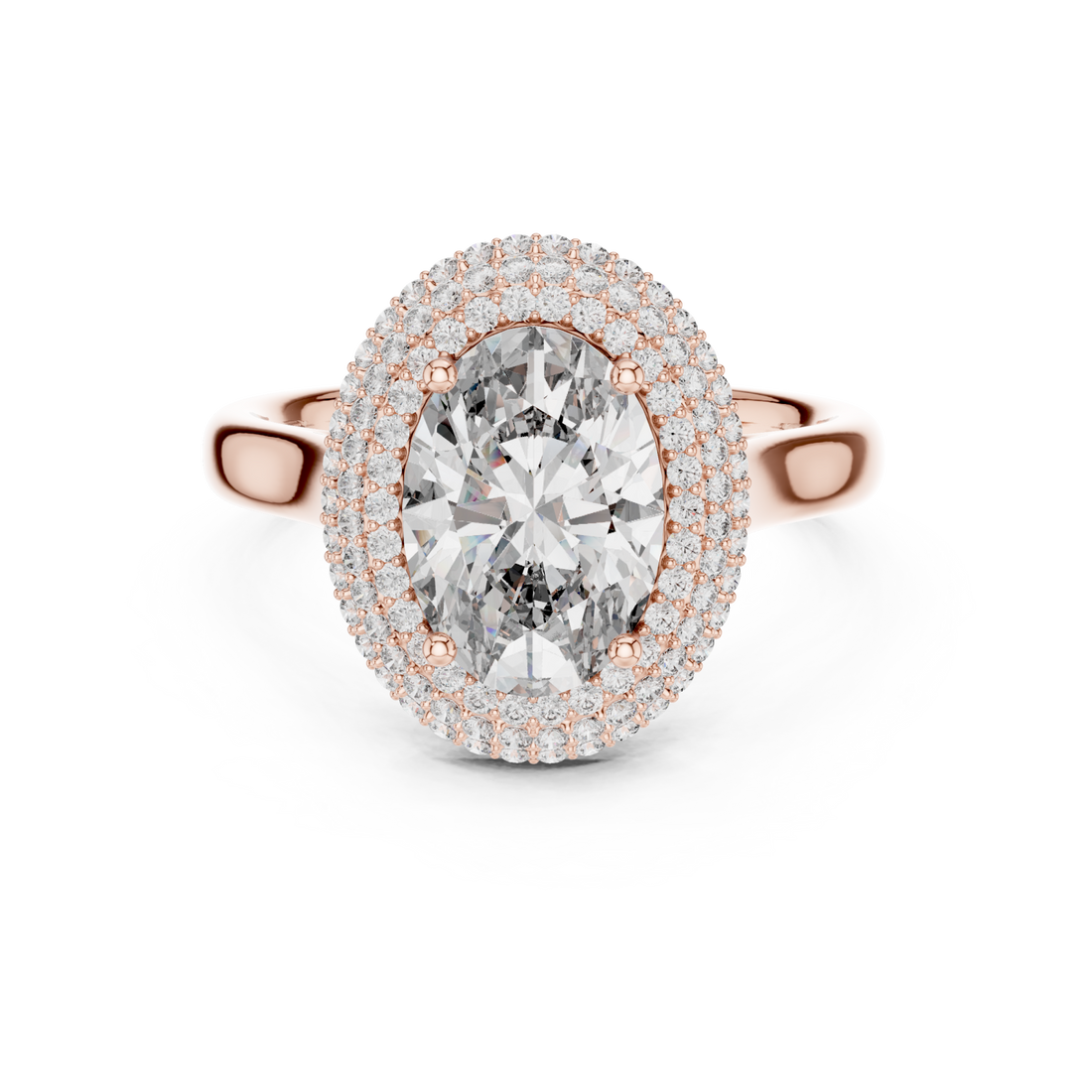  Rose Gold Infinite Horizon Elevation Statement Ring Right View
