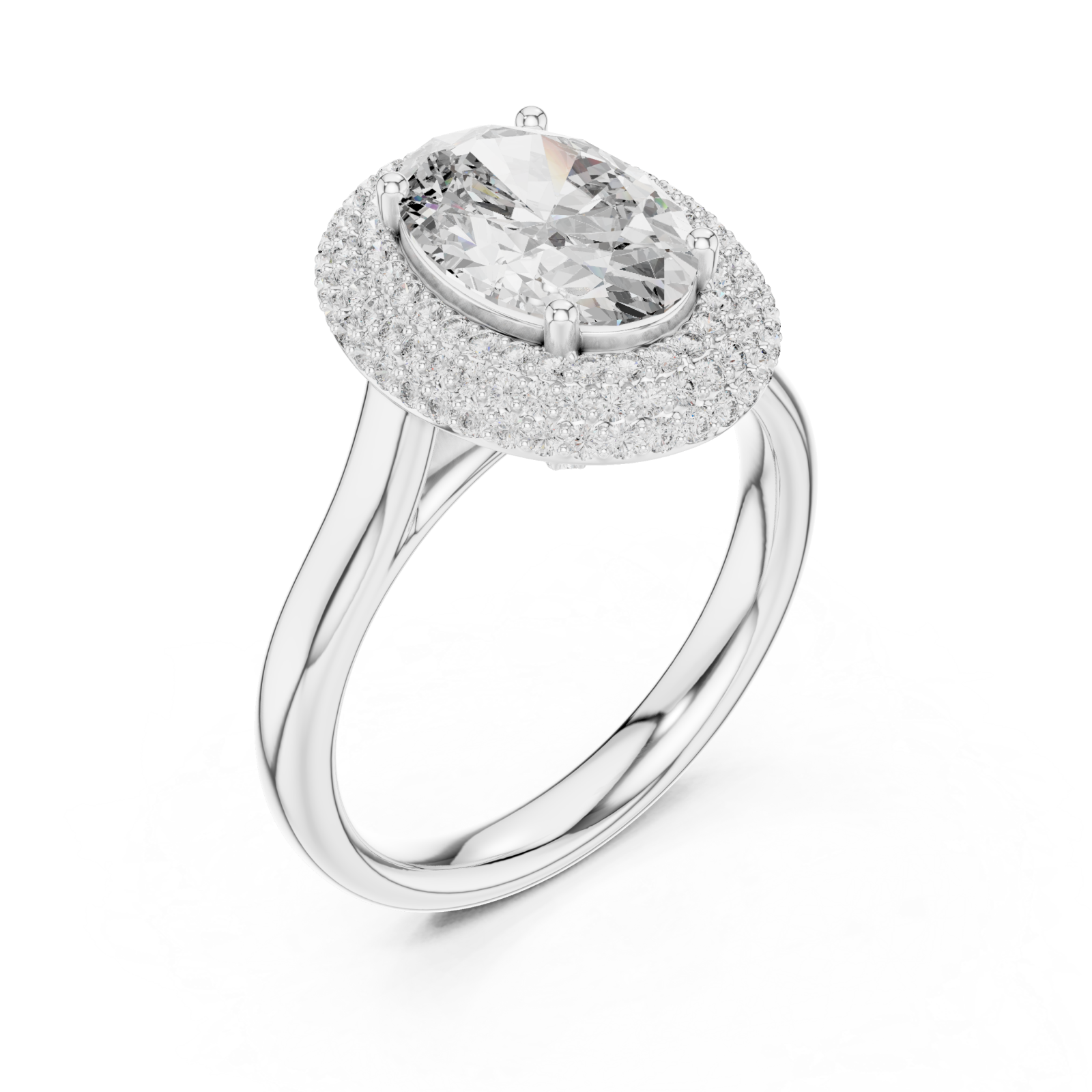  White Gold Infinite Horizon Elevation Statement Ring Right View