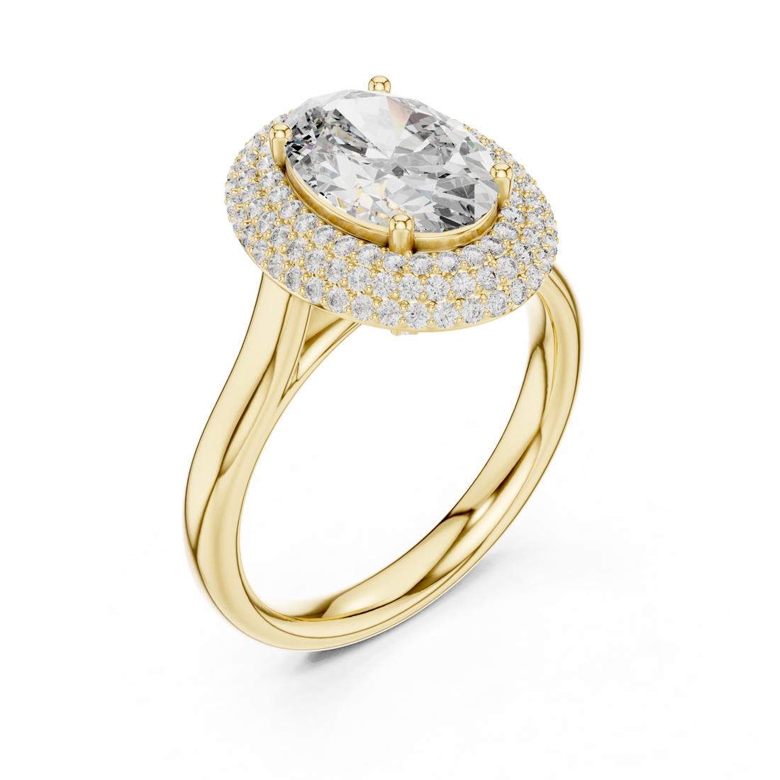 Gold Infinite Horizon Elevation Statement Ring Right View