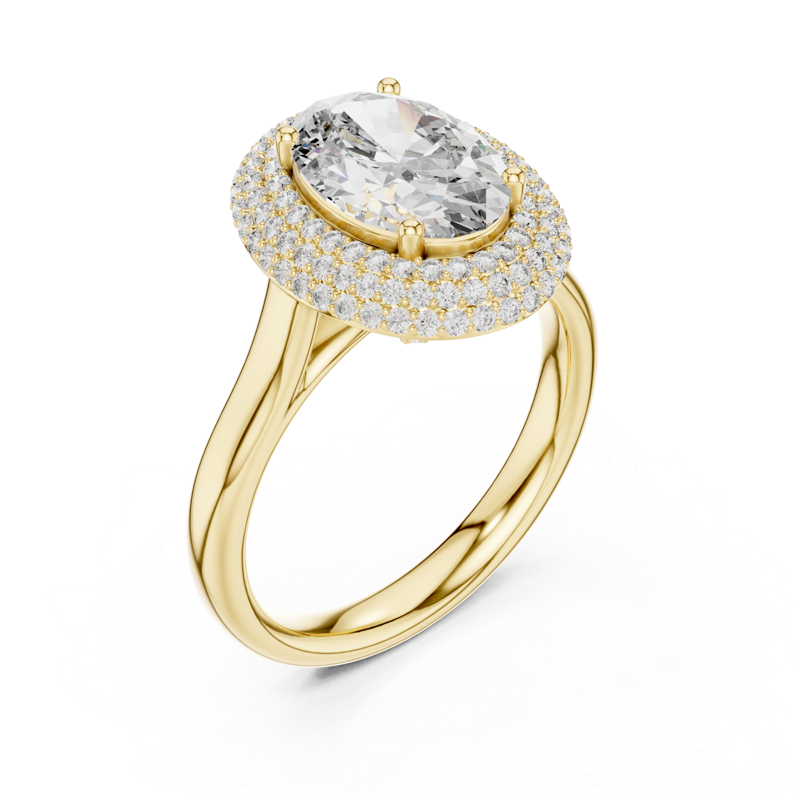 Gold Infinite Horizon Elevation Statement Ring Right View