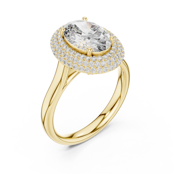 Gold Infinite Horizon Elevation Statement Ring Right View
