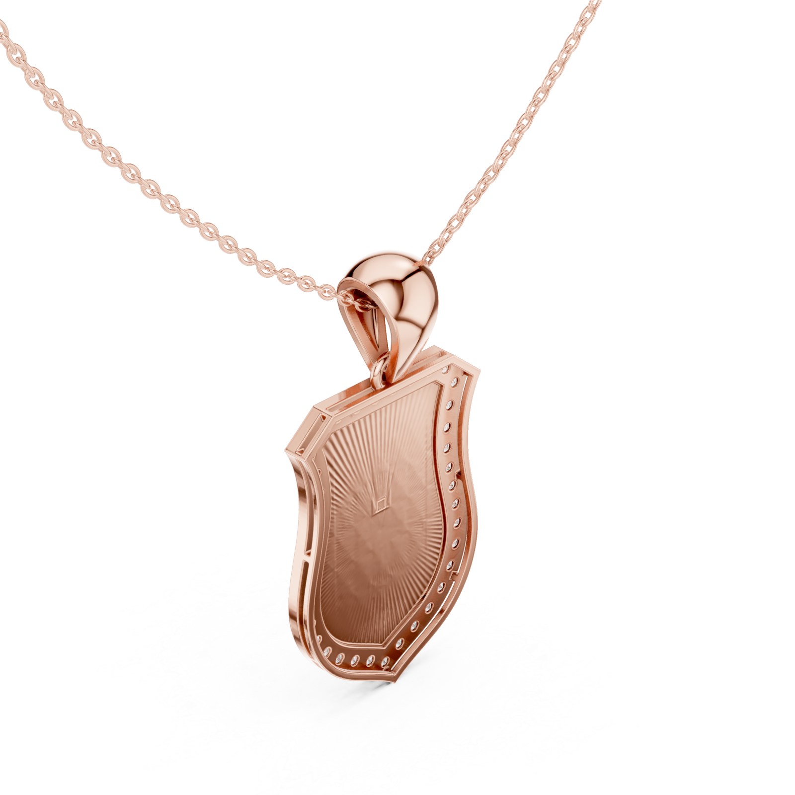  Rose Gold Whispering Dawn Pendant Right View