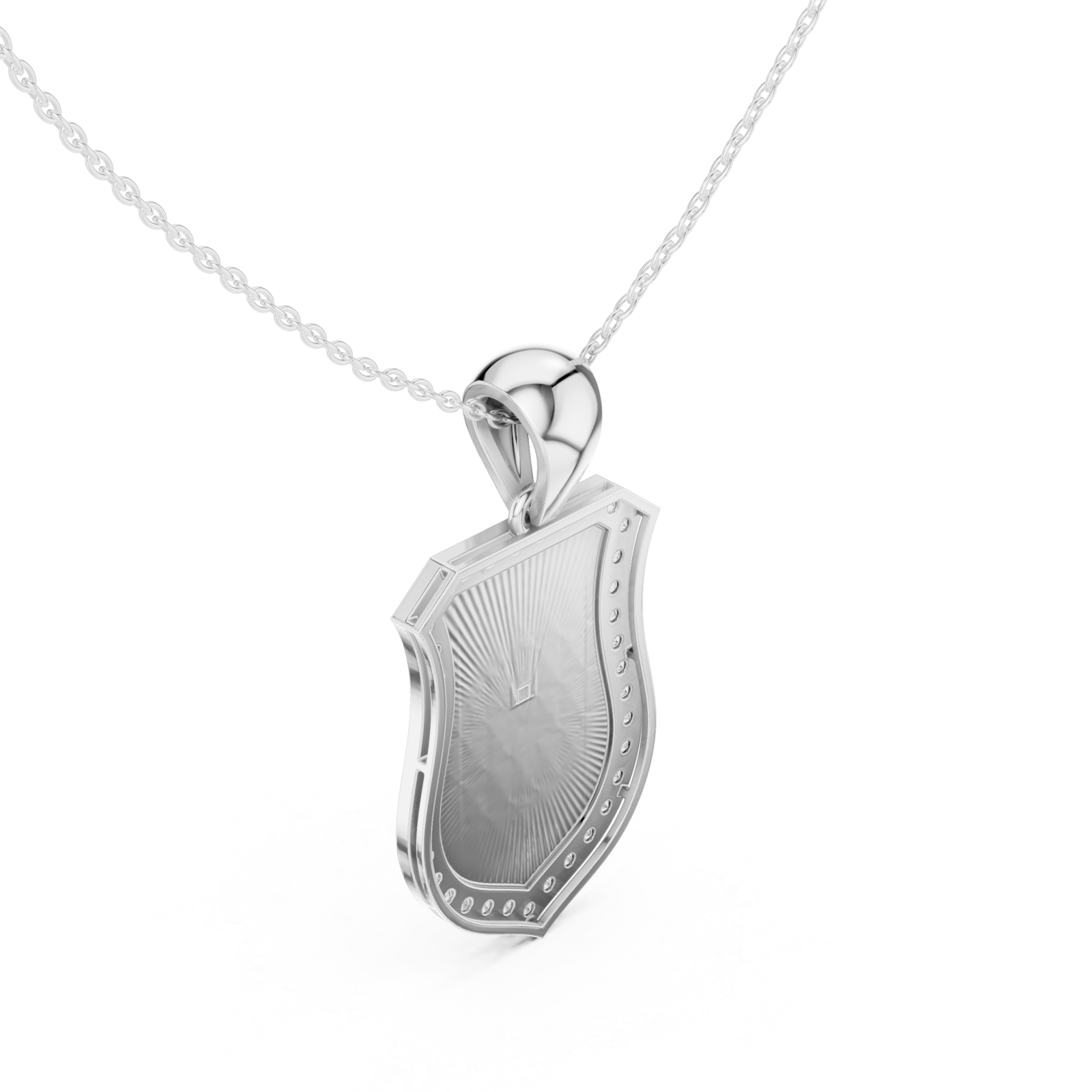  White Gold Whispering Dawn Pendant Right View