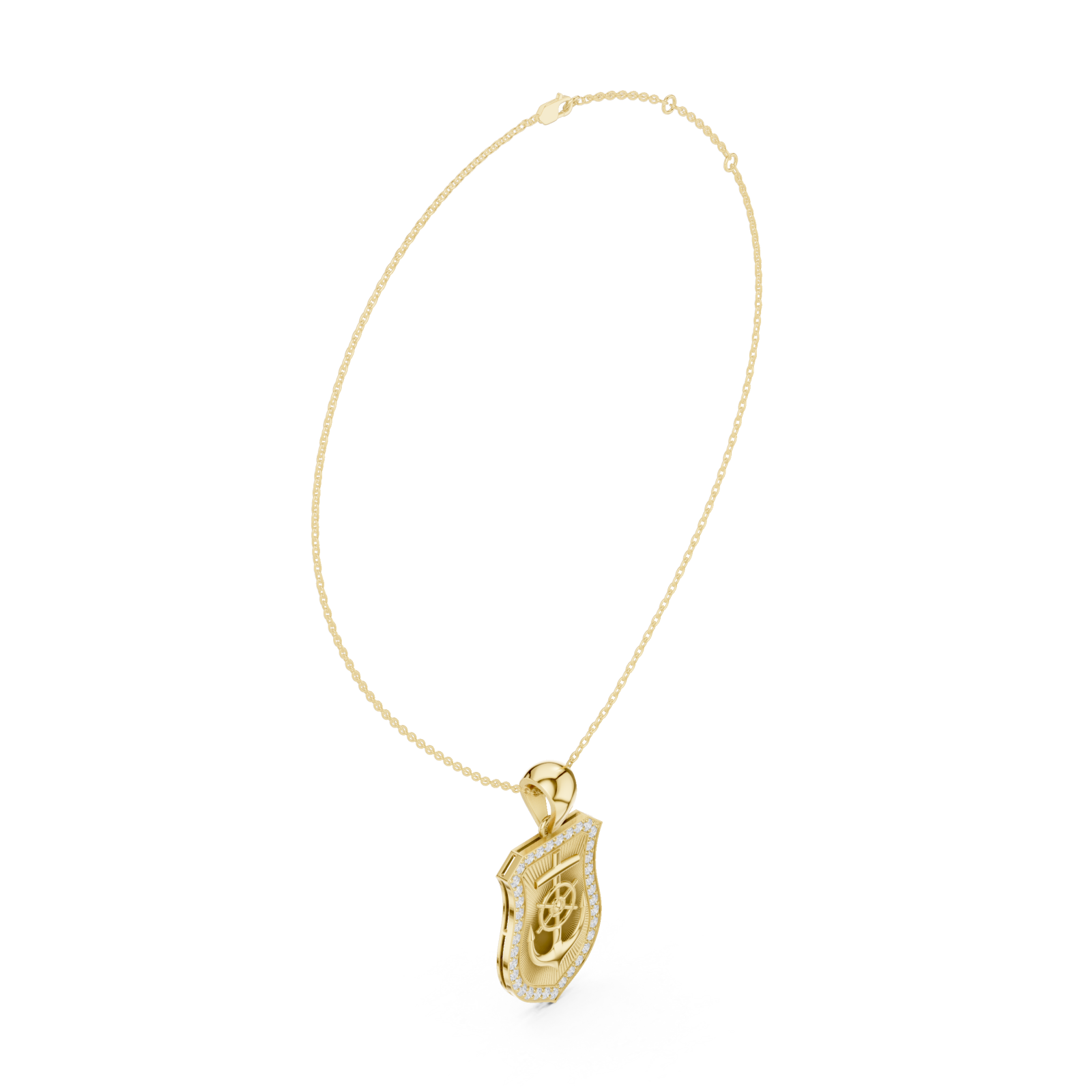  Gold Whispering Dawn Pendant Left View