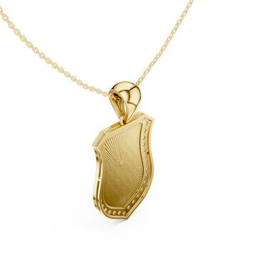 Gold Whispering Dawn Pendant Right View