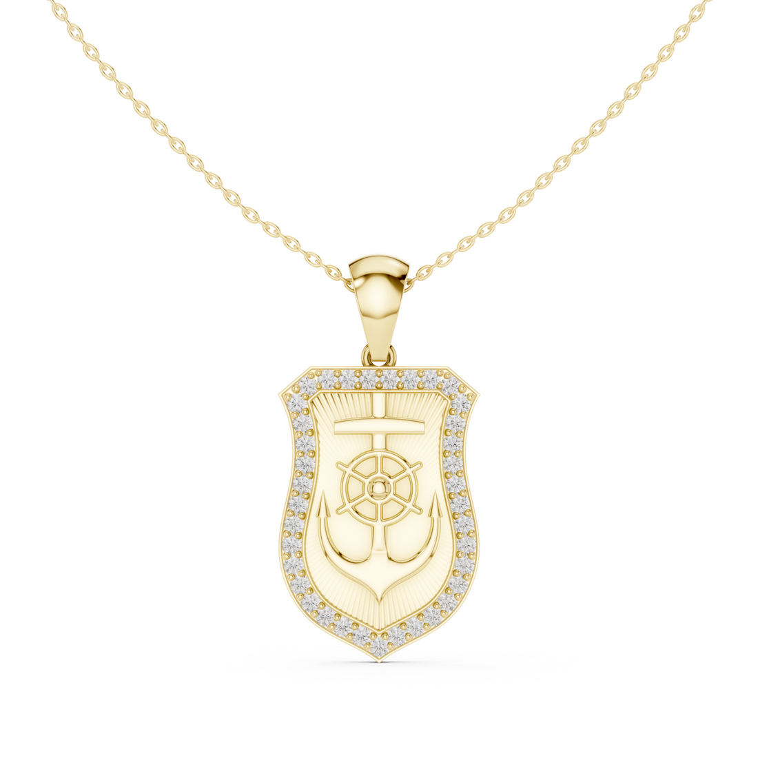 Gold Whispering Dawn Pendant Right View