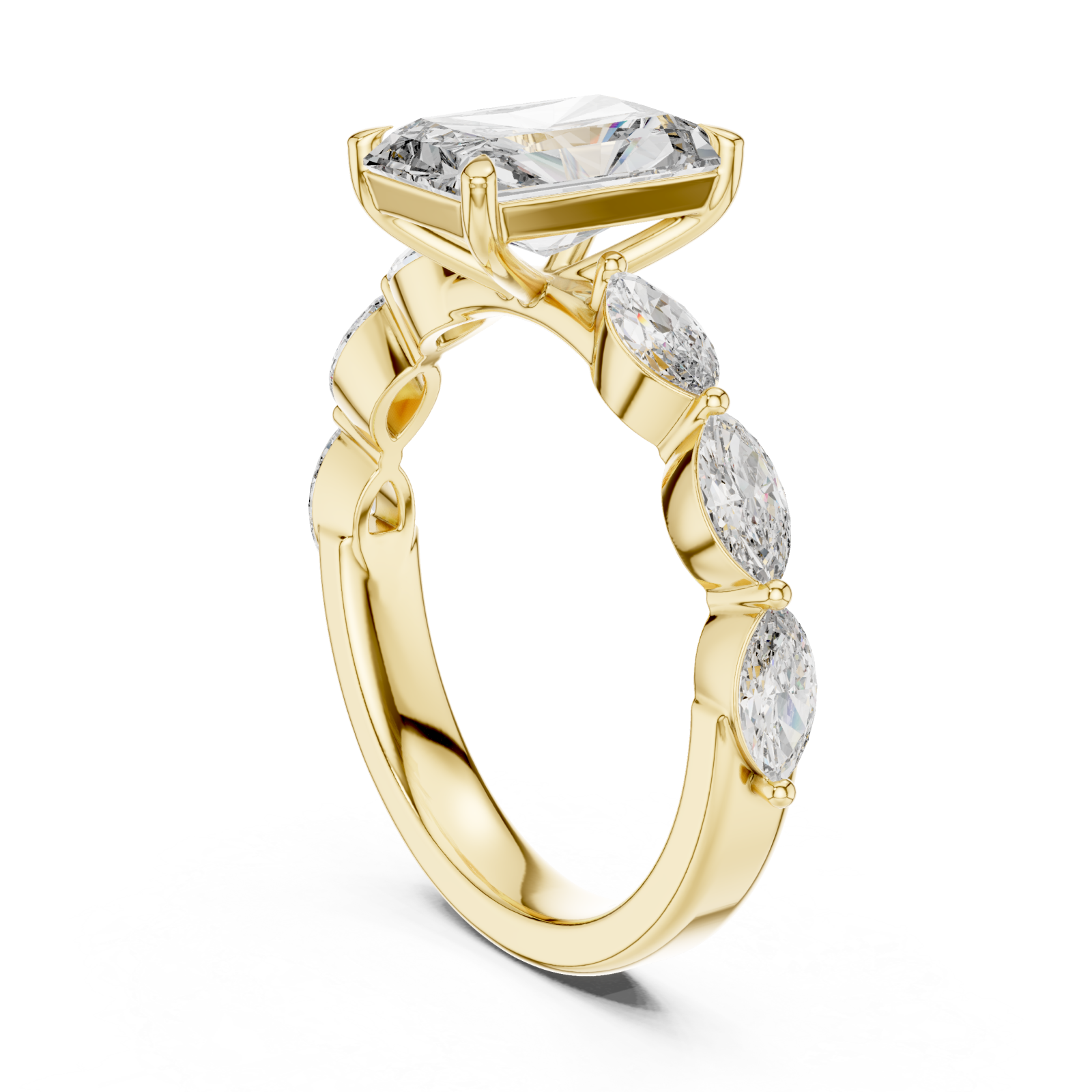  Gold Celestial Grace Couture Band Left View