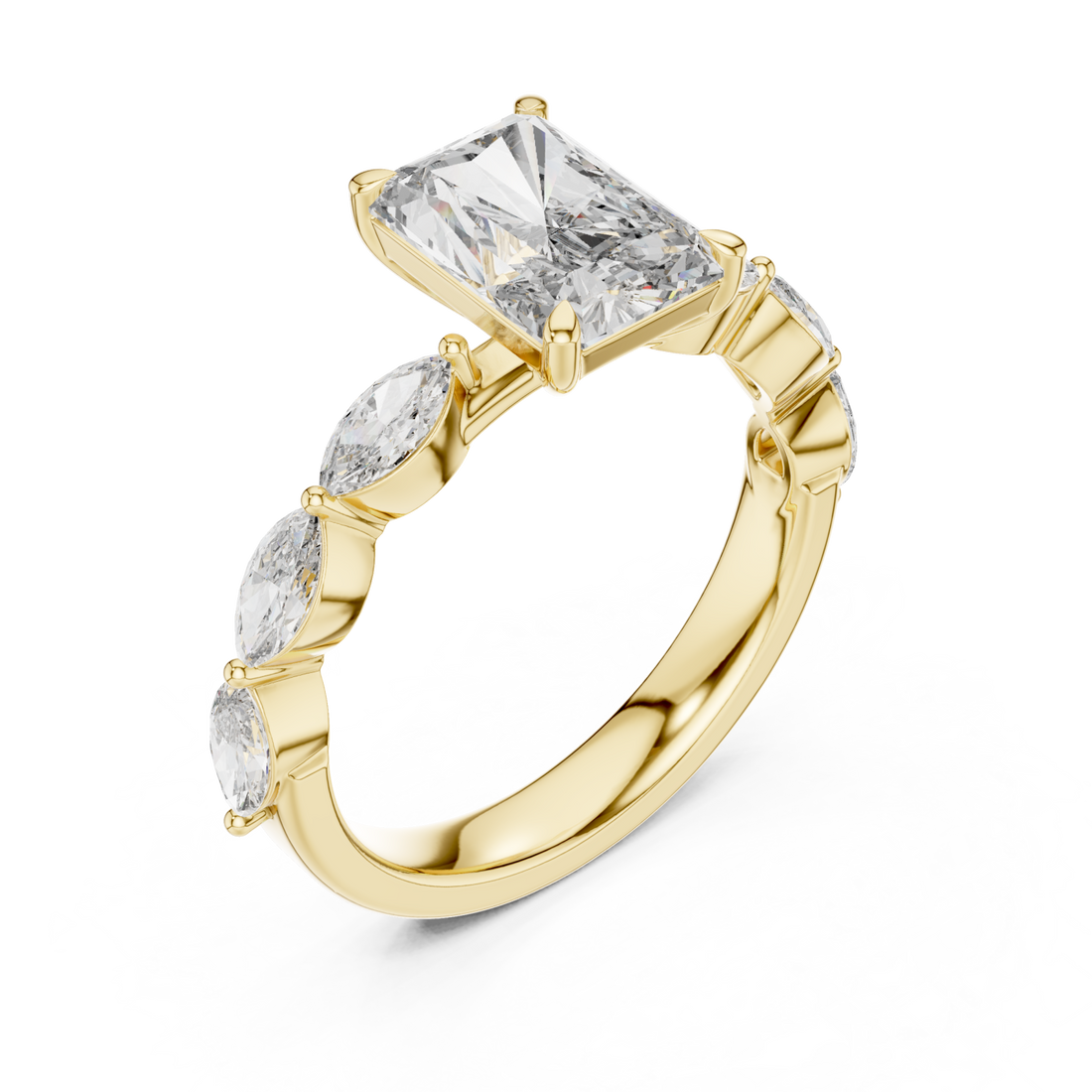 Gold Celestial Grace Couture Band Right View