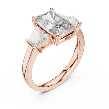  Rose Gold Modern Royalty Statement Ring Right View