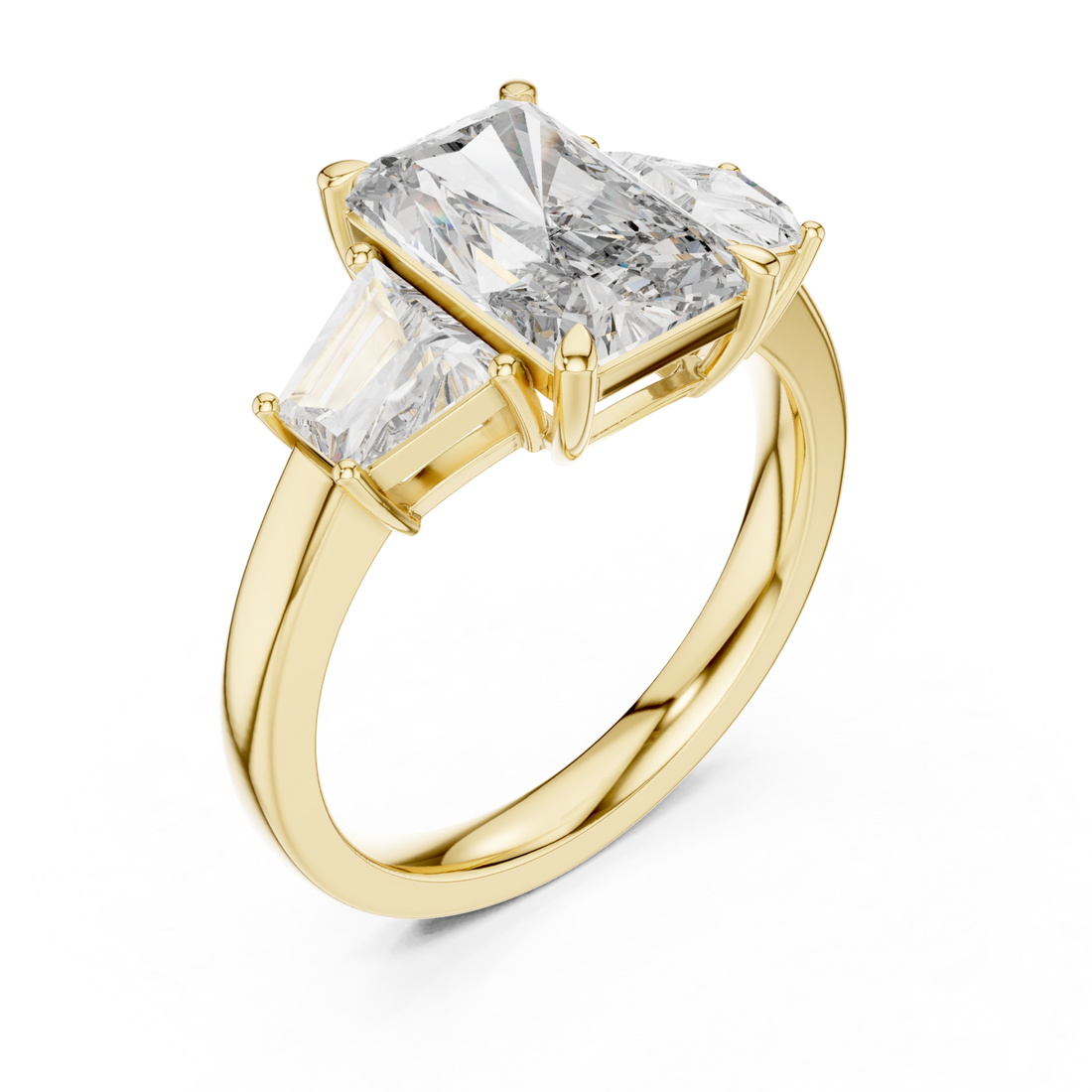 Gold Modern Royalty Statement Ring Right View